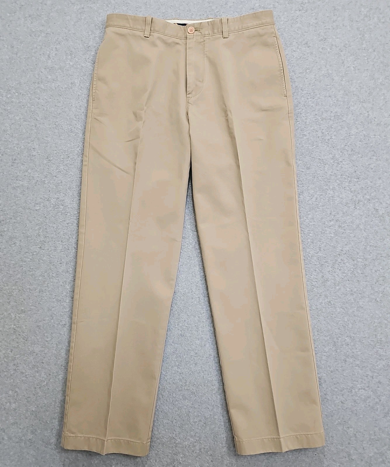J Crew Essential Chino Pants Vtg 90s Y2k Men\'s Sz 33x32 R Straight Beige J Crew Essential Chino Pants Vtg 90s Y2k Men\'s Sz 33x32 R Straight Beige