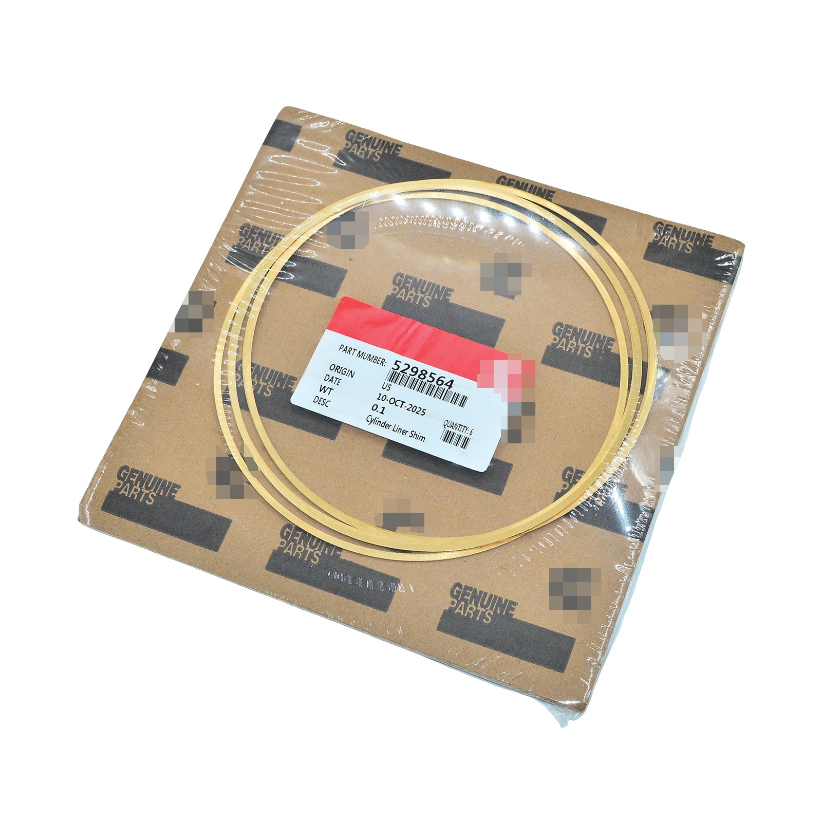 Shim -Liner .020 Counterbore Shim Fit Cummins ISX 1997-2015 5298564 New