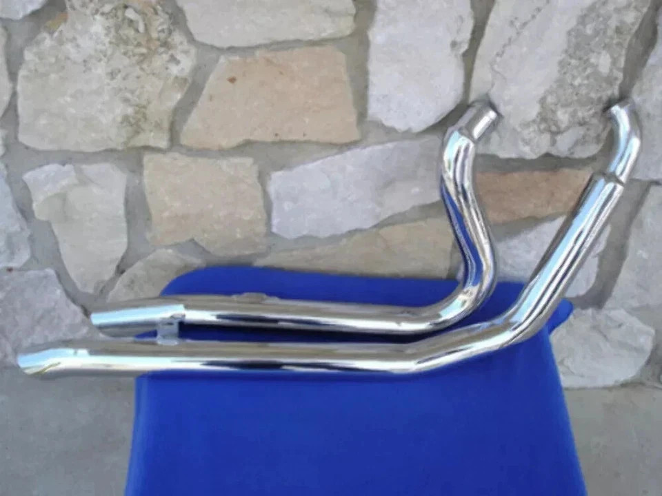 SHORT SHOOTER DRAG PIPES FOR SOFTAIL 86-03 CHROME BIG GROWL CUSTOM 2 1/4\ SHORT SHOOTER DRAG PIPES FOR SOFTAIL 86-03 CHROME BIG GROWL CUSTOM 2 1/4\