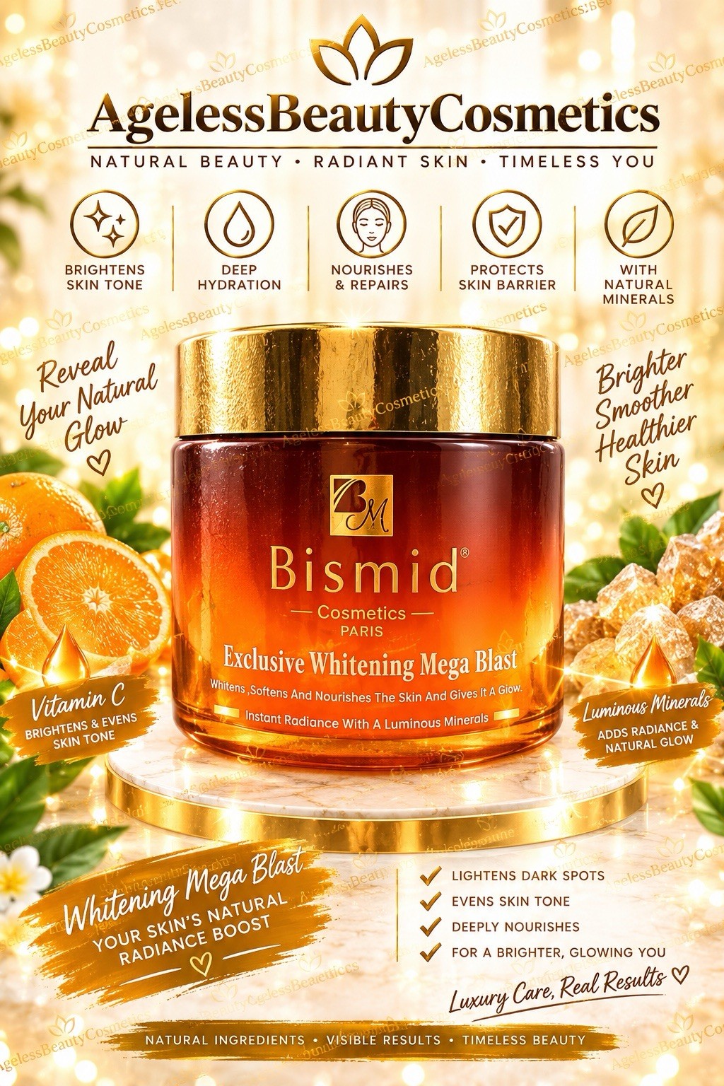 Bismid Exclusive Whitening Mega Blast Softens & Nourishes Body Cream 💯 Original Bismid Exclusive Whitening Mega Blast Softens & Nourishes Body Cream 💯 Original