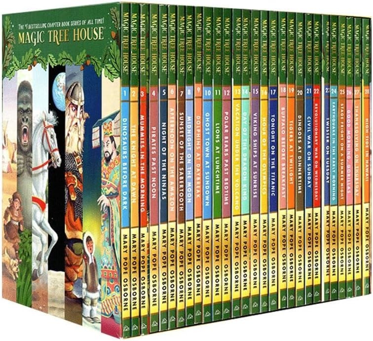 Magic Tree House 1–28 Box Set – Complete 28-Book Collection, Library Edition