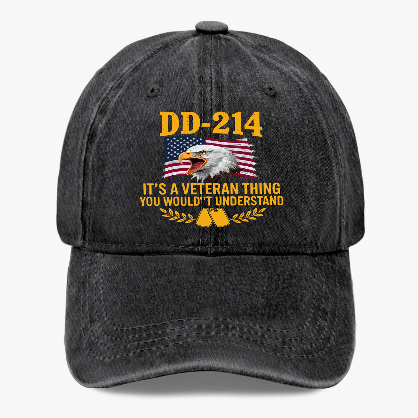 DD-214 Veteran Hat It\'s A Veteran Thing You Wouldn\'t Understand Eagle Flag Cap