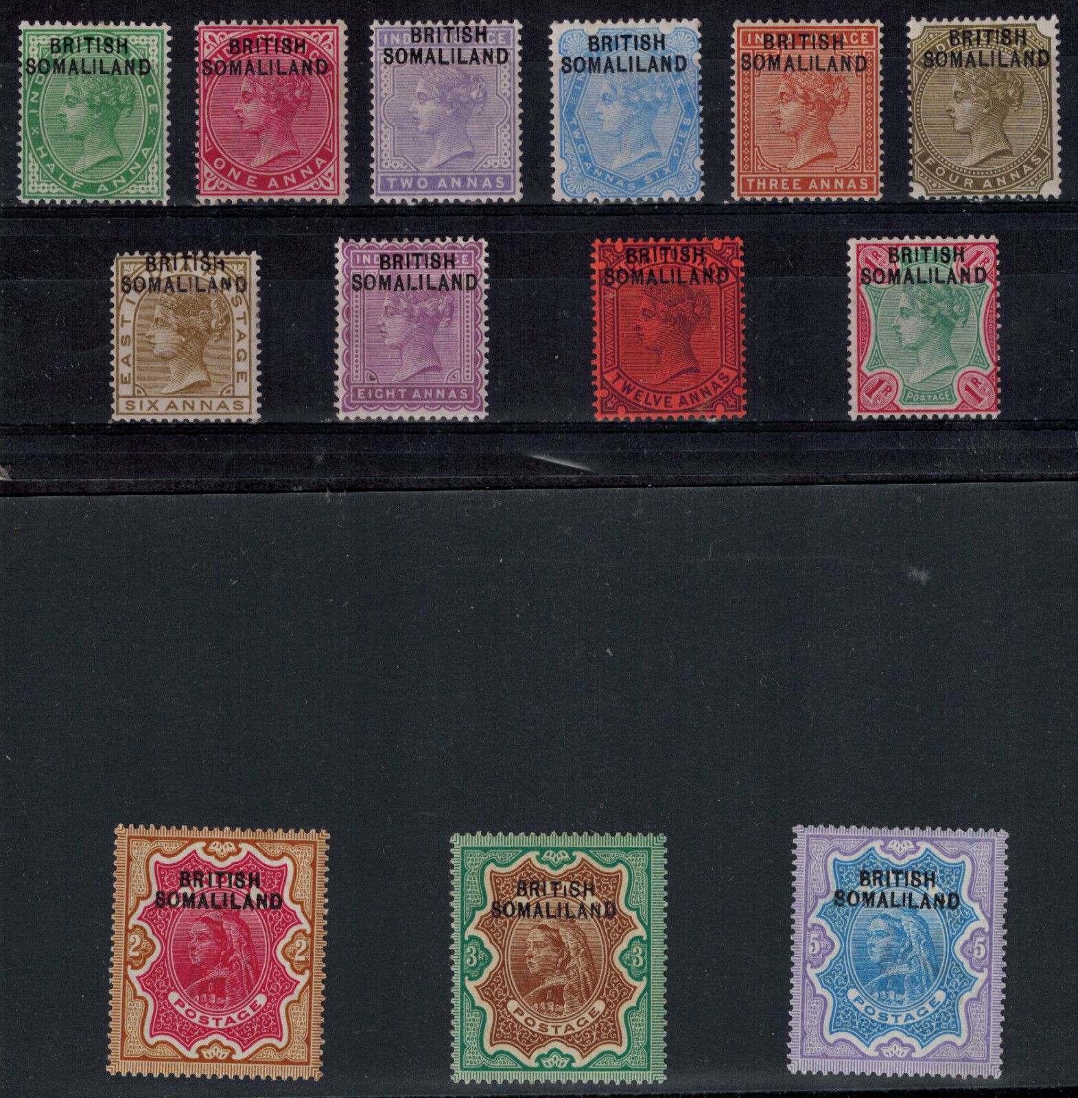 Somaliland Protectorate 1903 First Issues SG 1-13 1/2A-5R MOG GEM CV L150++
