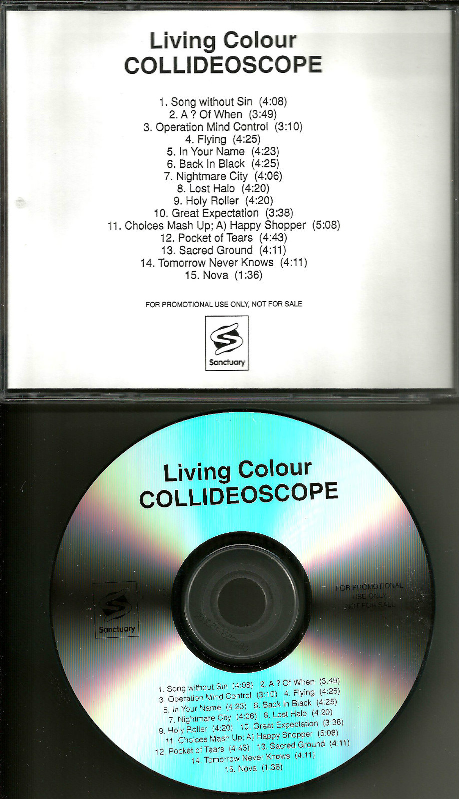 Corey Glover LIVING COLOUR Collideoscope TST PRESS ADVNCE PROMO DJ CD 2003 USA