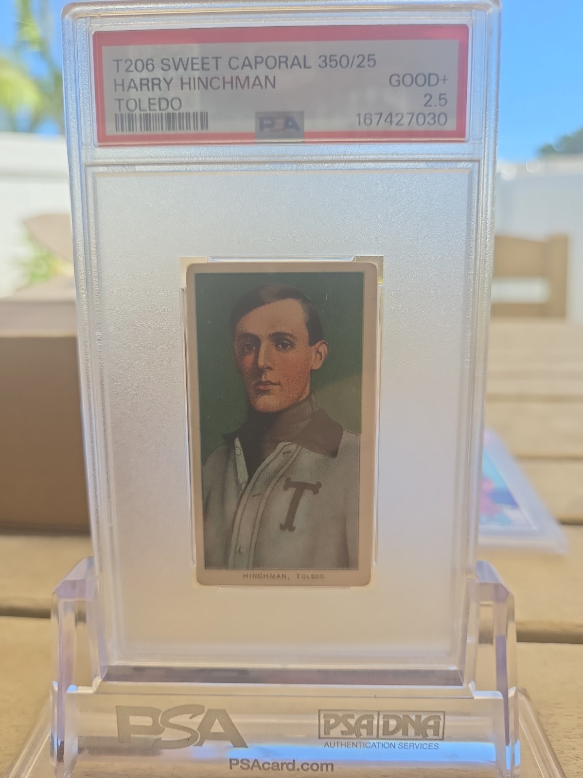 T206 Harry Hinchman PSA 2.5 Sweet Caporal 