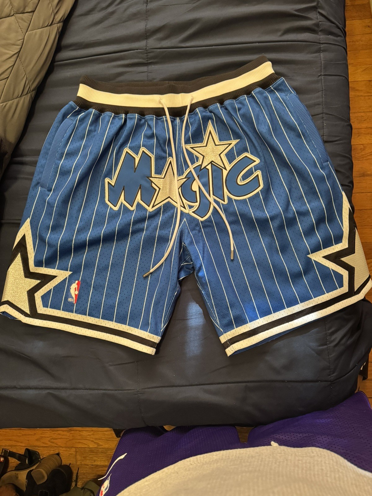 Just Don Orlando Magic 1994-95 Basketball Shorts Large Blue Mitchell & Ness New