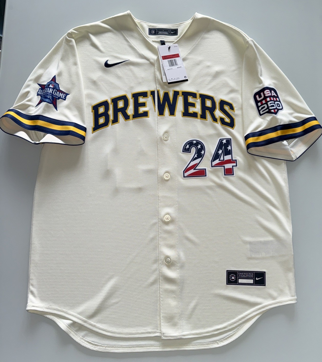 NEW L MLB Nike Limited William Contreras Milwaukee Brewers 2026 All Star Jersey