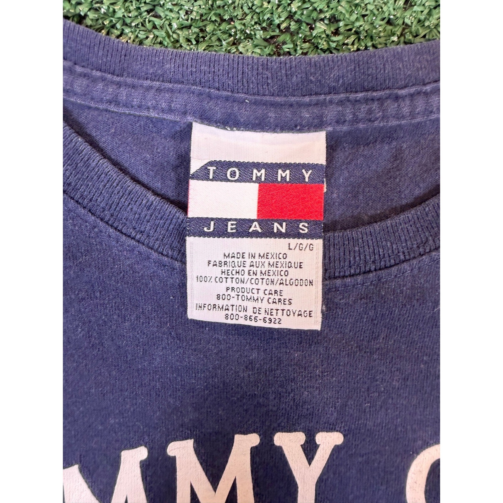 Tommy Jeans Tommy Girl Long Sleeve Tee Navy Womens L Tommy Jeans Tommy Girl Long Sleeve Tee Navy Womens L