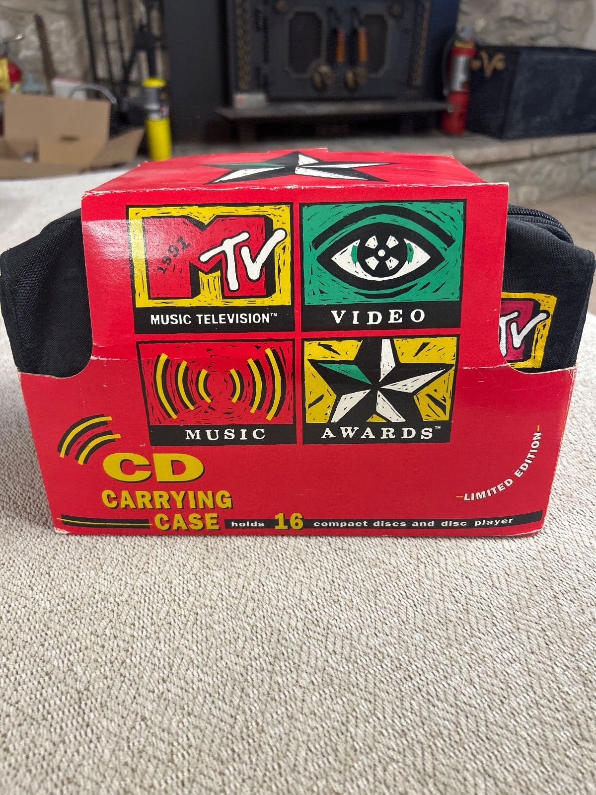 Rare NOS 1991 MTV Video Music Awards CD Carrying Case Limited Edition Rare NOS 1991 MTV Video Music Awards CD Carrying Case Limited Edition