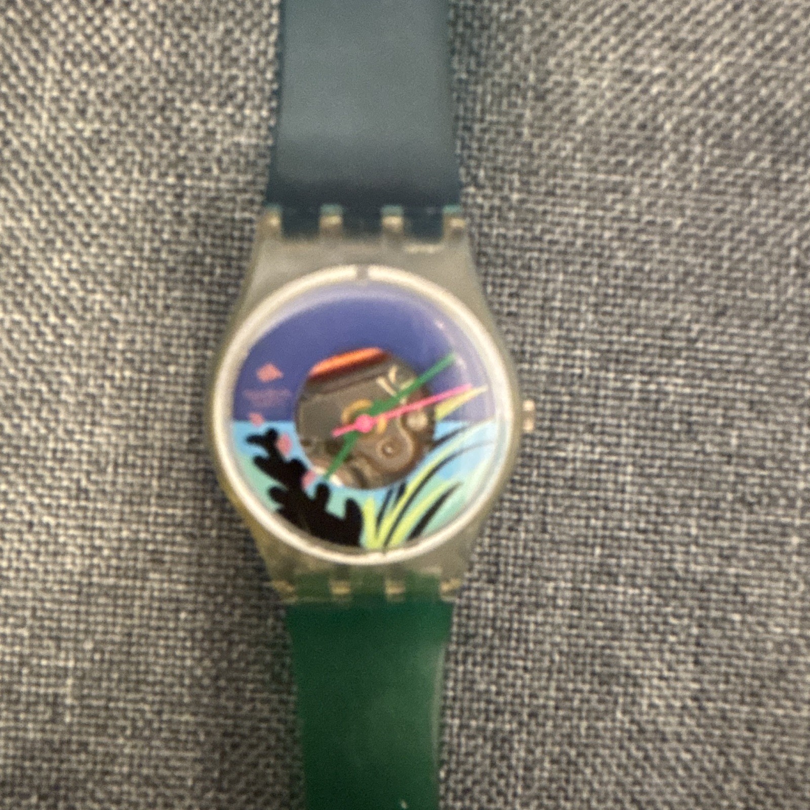 Swatch Black Coral LK101 1986 - functional, new battery