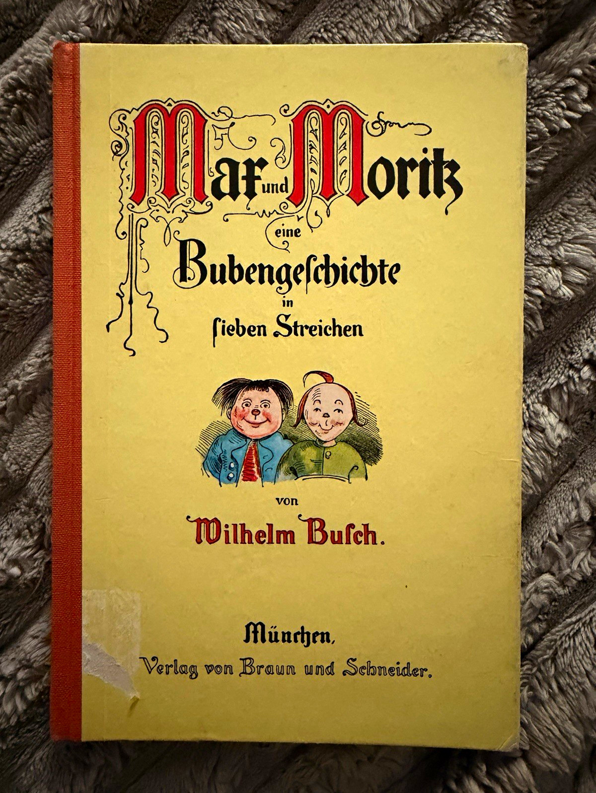 Wilhelm Busch Max und Moritz 1966 Hardcover Illustrated German Braun & Schneider Wilhelm Busch Max und Moritz 1966 Hardcover Illustrated German Braun & Schneider