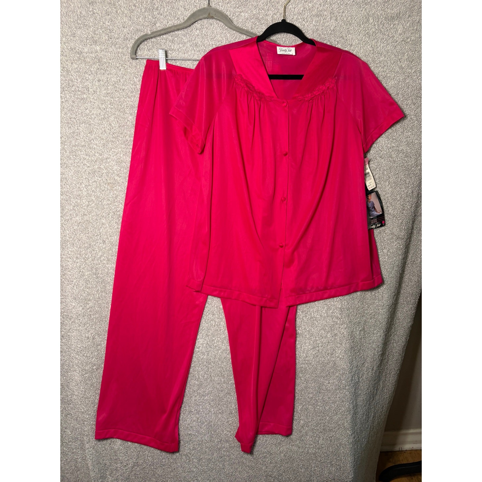 Vintage Vanity Fair L Nylon Pajama Set NWT Grannycore USA