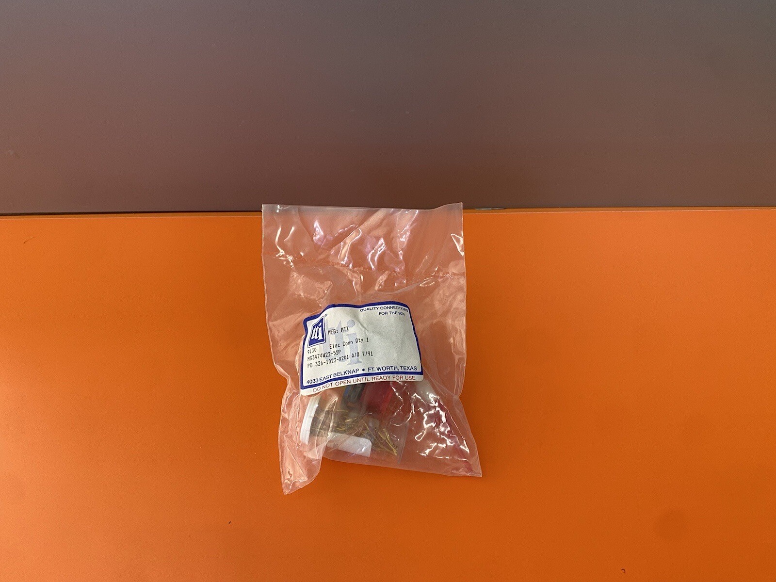 TTI Circular MIL Spec Connector 55P Panel Mounting MS3474W22-55P