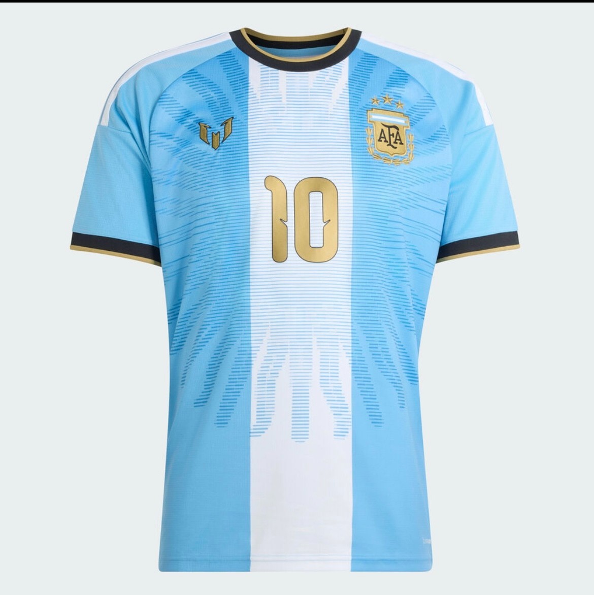 2026 Argentina Messi Away Fan Version Soccer Jersey Quick Dry Short Sleeve