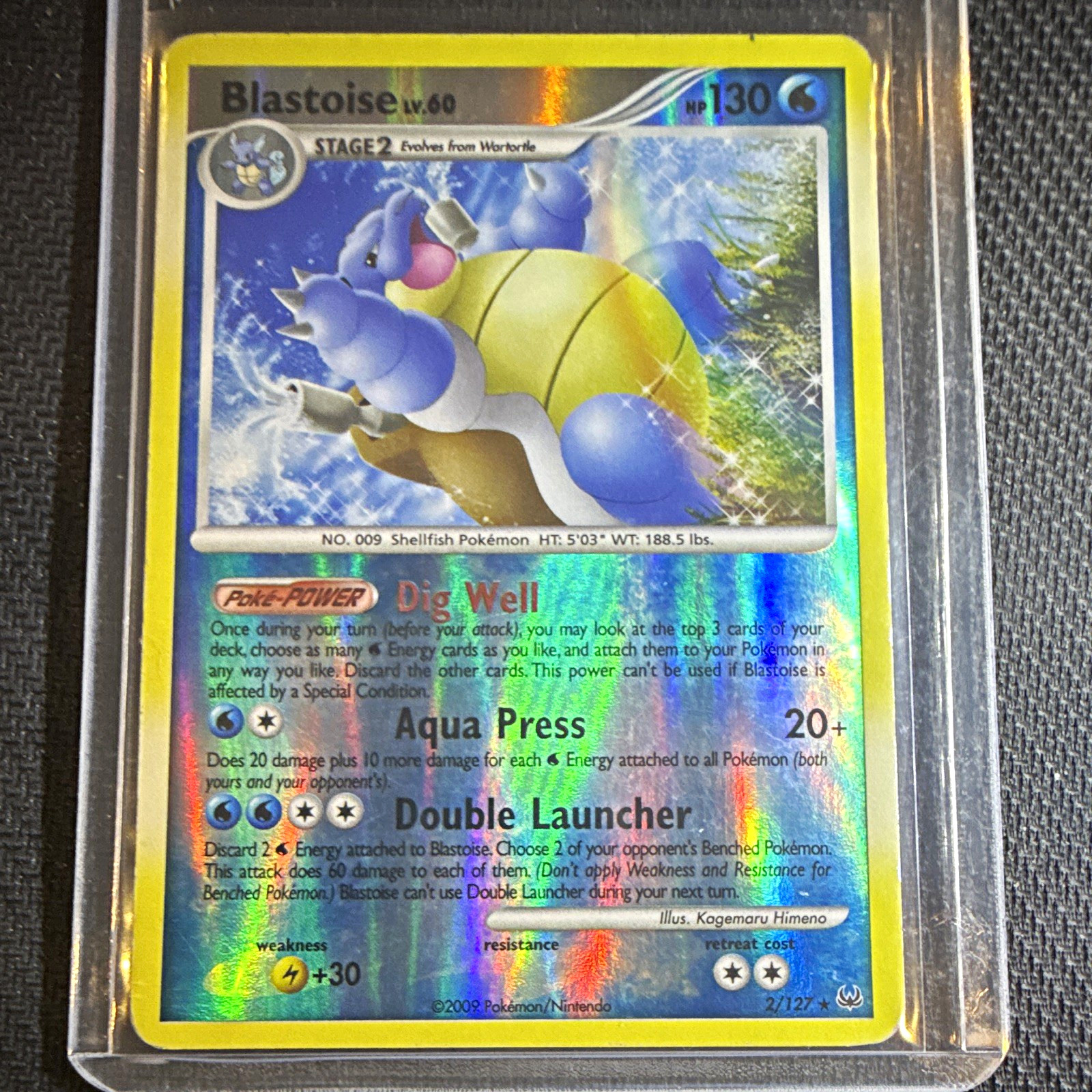 The Pokémon Company Pokémon TCG Blastoise 2/127 Platinum Reverse Holo Rare 130HP