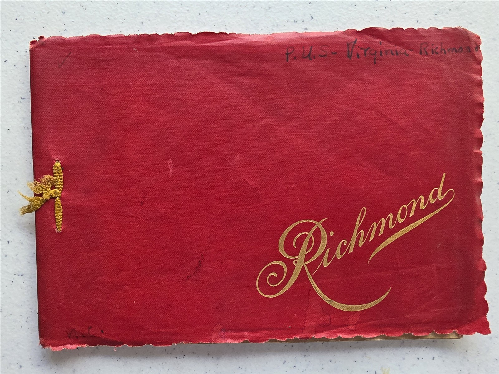 Richmond Virginia Antique 1890 Book Portfolio of Photographs, 15 Photogravures