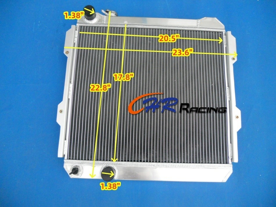3ROW Aluminum Radiator For 84-91 TOYOTA HILUX LN85 LN60 LN61 LN65 2.4L DIESEL MT