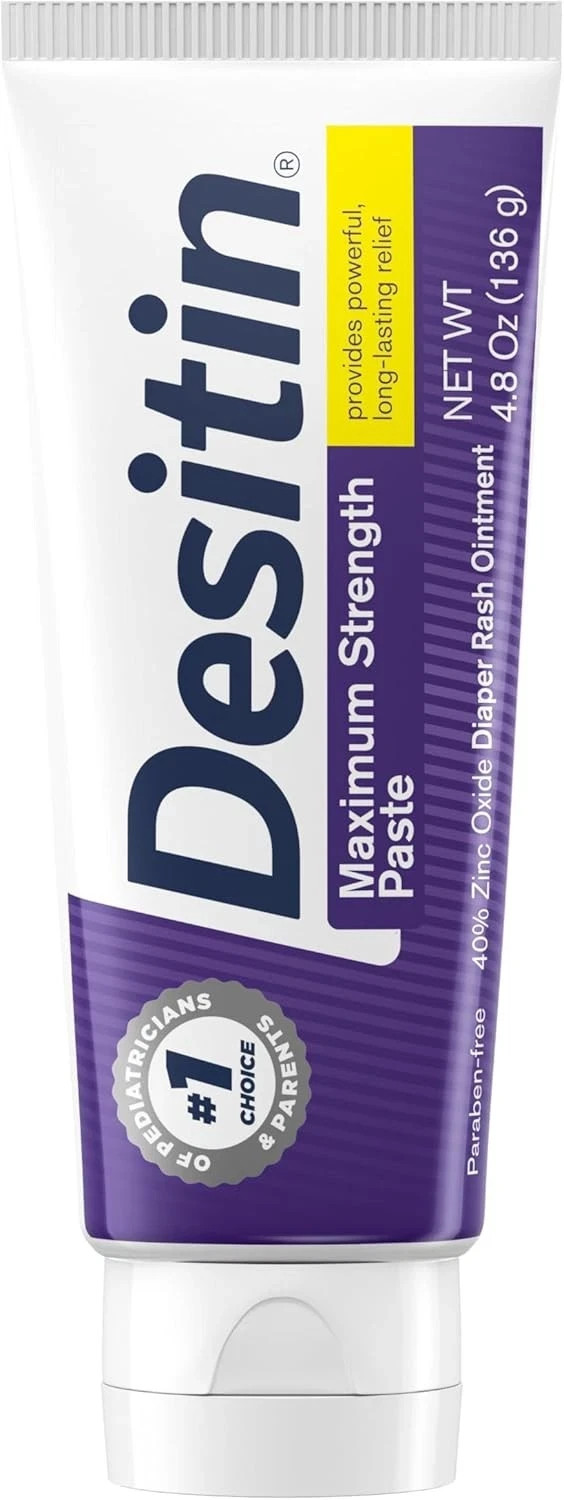 Desitin Maximum Strength Diaper Rash Cream 4.8 oz 40% Zinc Oxide Hypoallergenic Desitin Maximum Strength Diaper Rash Cream 4.8 oz 40% Zinc Oxide Hypoallergenic