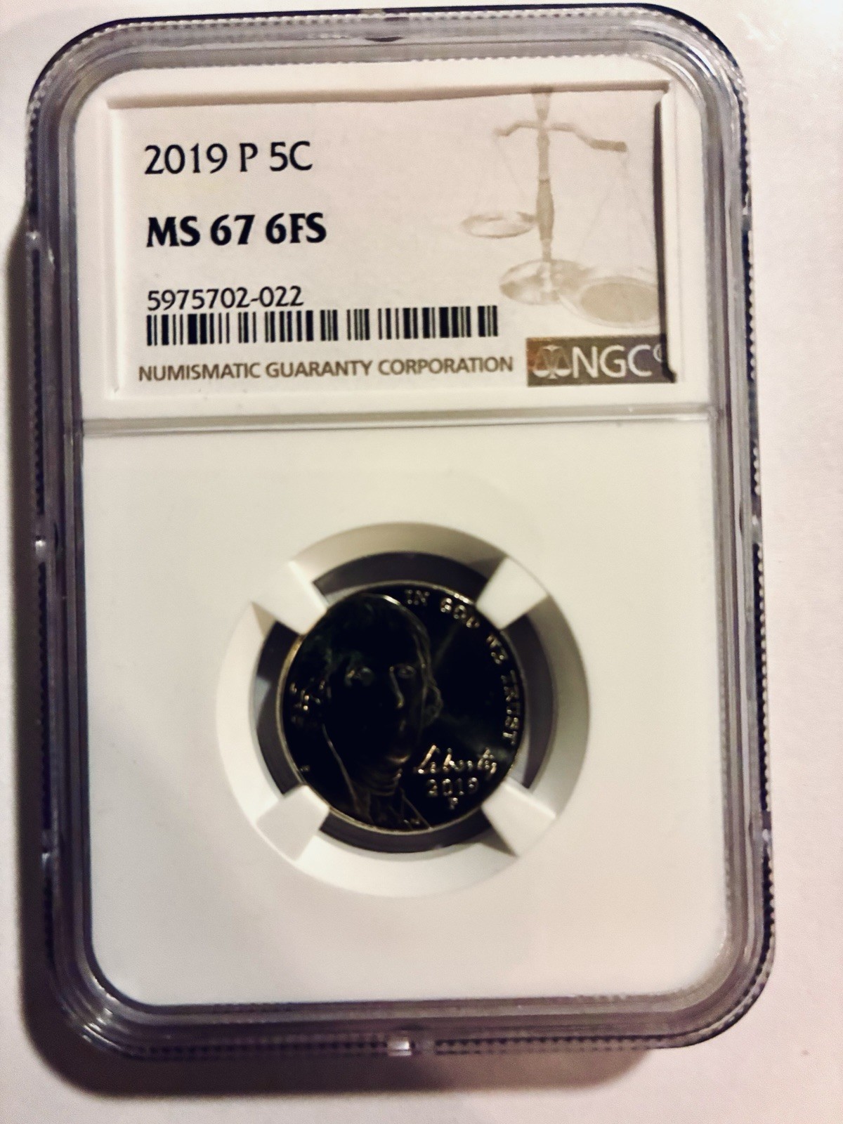 2019-P 5C MS67 6FS 2019-P 5C MS67 6FS