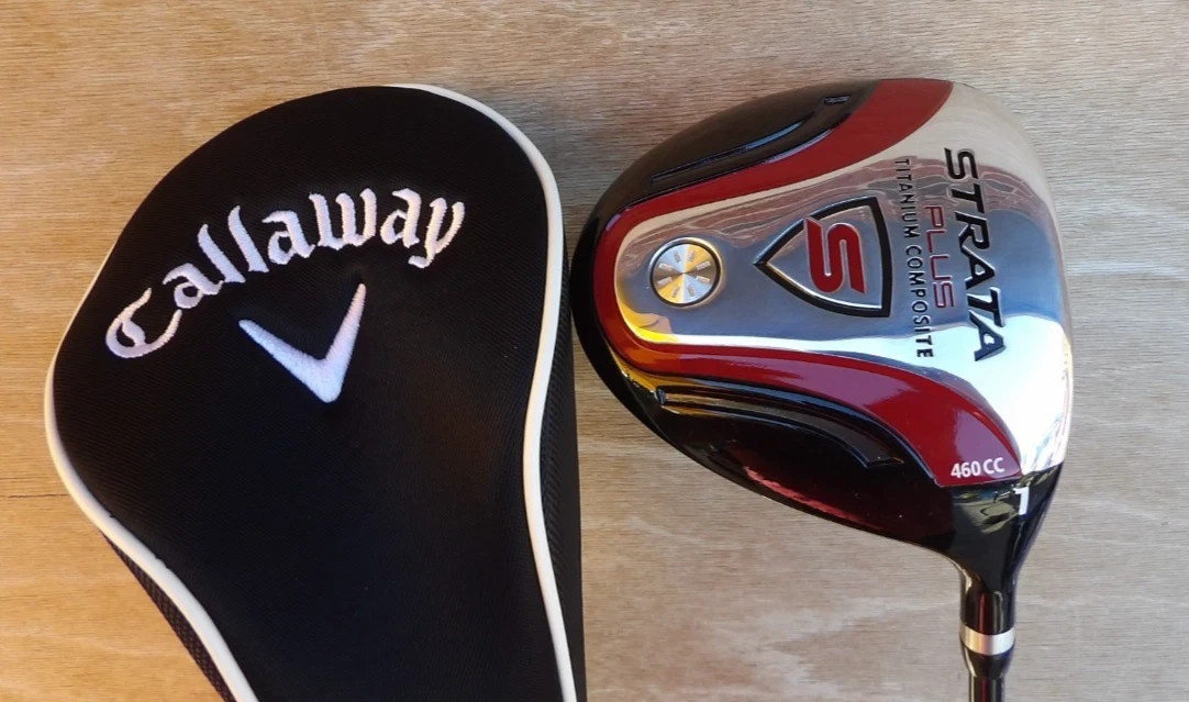 NEW CALLAWAY STRATA PLUS DRIVER 10.5 LOFT REGULAR FLEX GRAPHITE RED + COVER 460