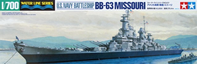 Tamiya 31613 US Battleship Missouri 1/700 Scale Plastic Model Kit Tamiya 31613 US Battleship Missouri 1/700 Scale Plastic Model Kit