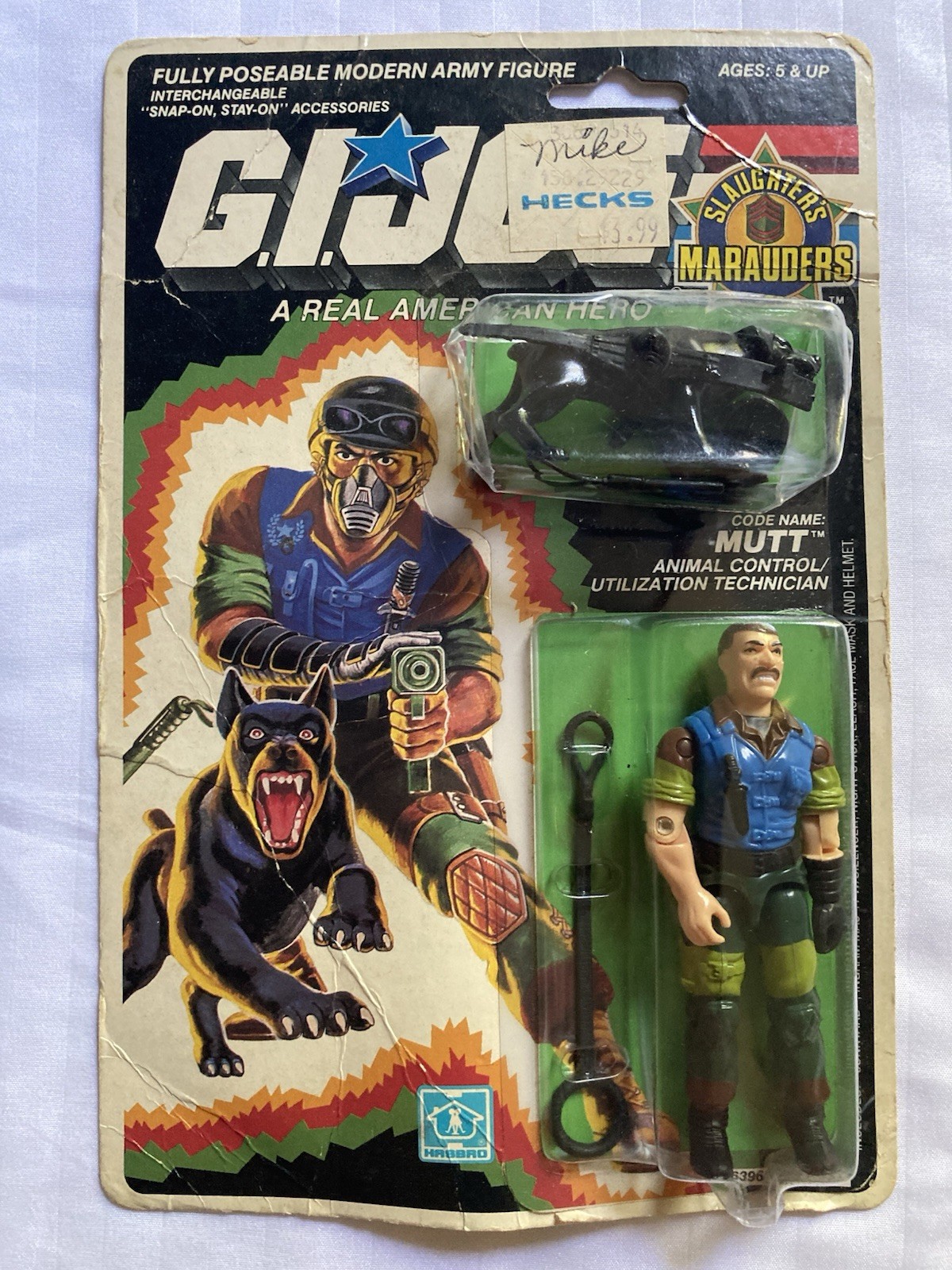 Vintage Hasbro G.I. Joe ARAH Mutt & Junkyard 1989 Slaughters Marauders MOC