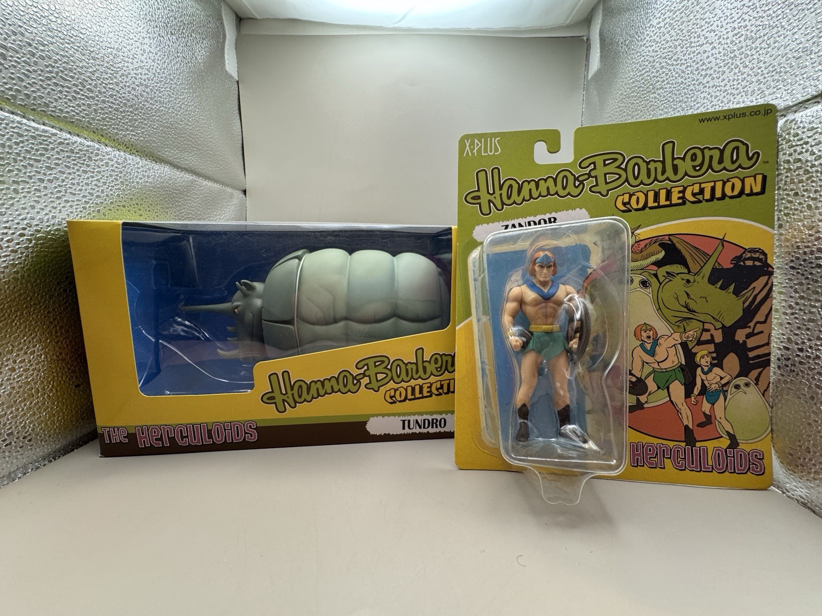 The Herculoids Tundro and Zandor X-Plus Figures CIB Factory Sealed The Herculoids Tundro and Zandor X-Plus Figures CIB Factory Sealed