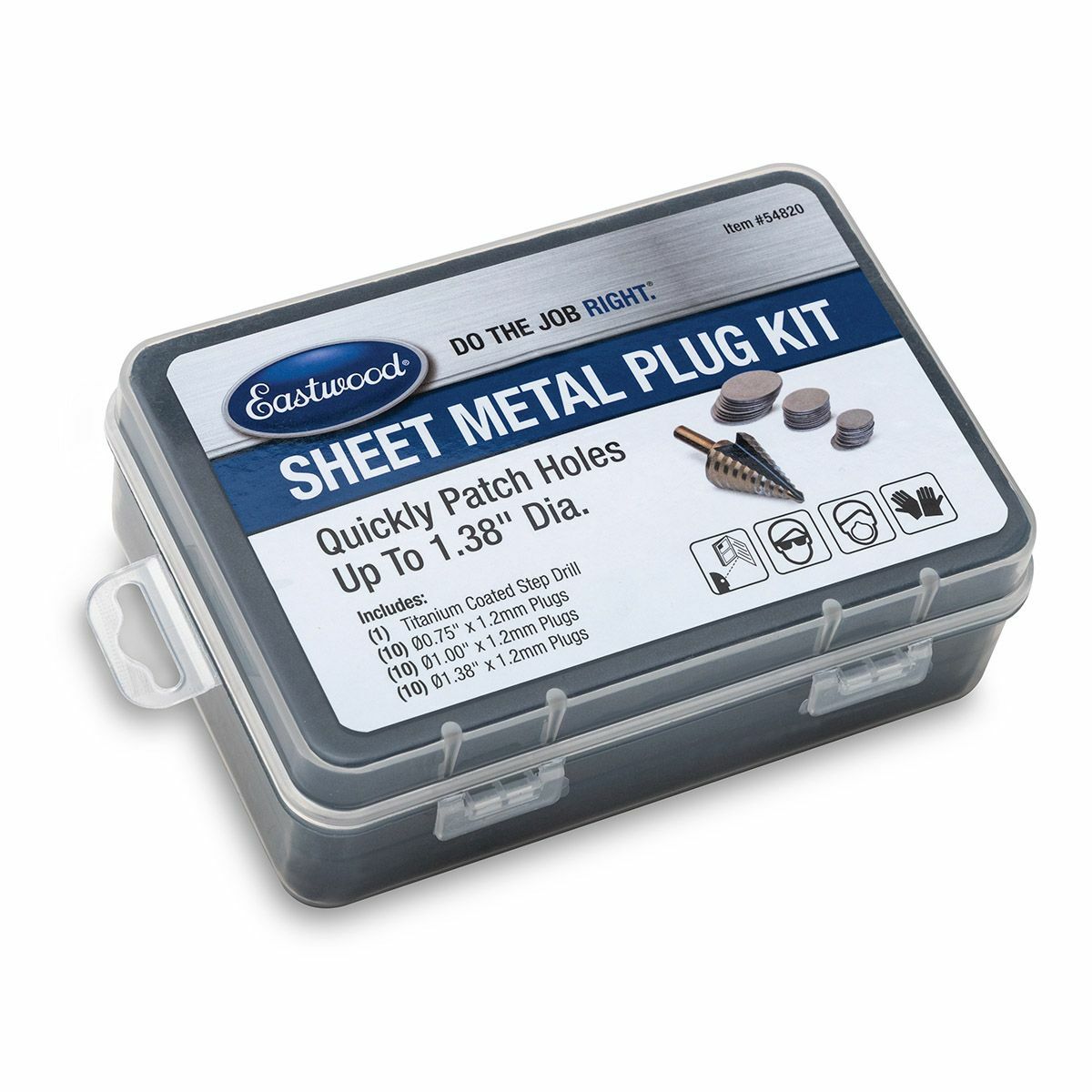 Eastwood Sheet Metal Plug Hole Kit to Fill Various Sizes of Hole