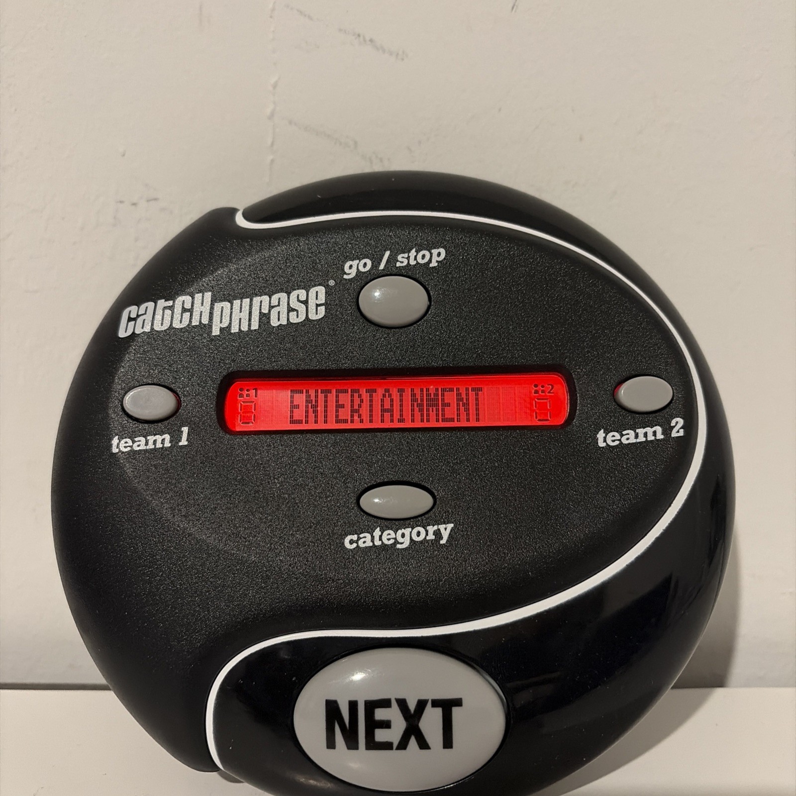 Catch Phrase Electronic Game Black Tested Working Handheld Very Good Condition