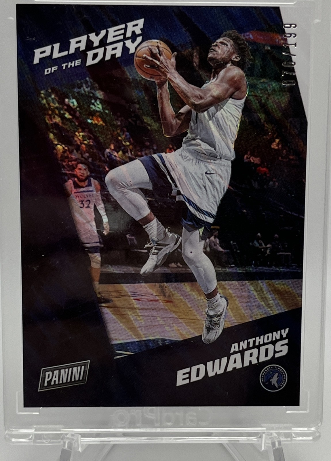 2021-22 Panini Player of the Day - Anthony Edwards #31 Moon Lava /199