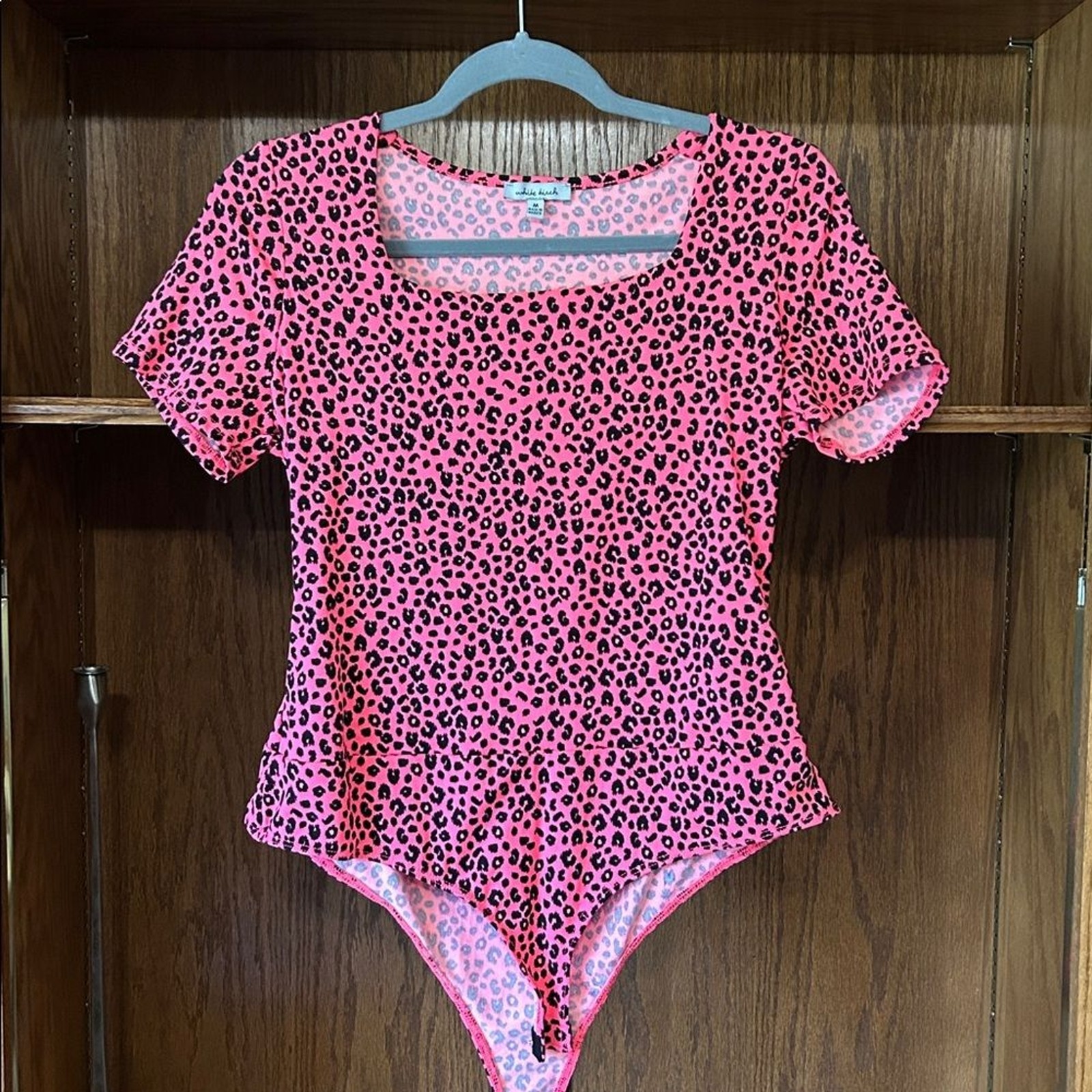 NWOT hot pink cheetah bodysuit