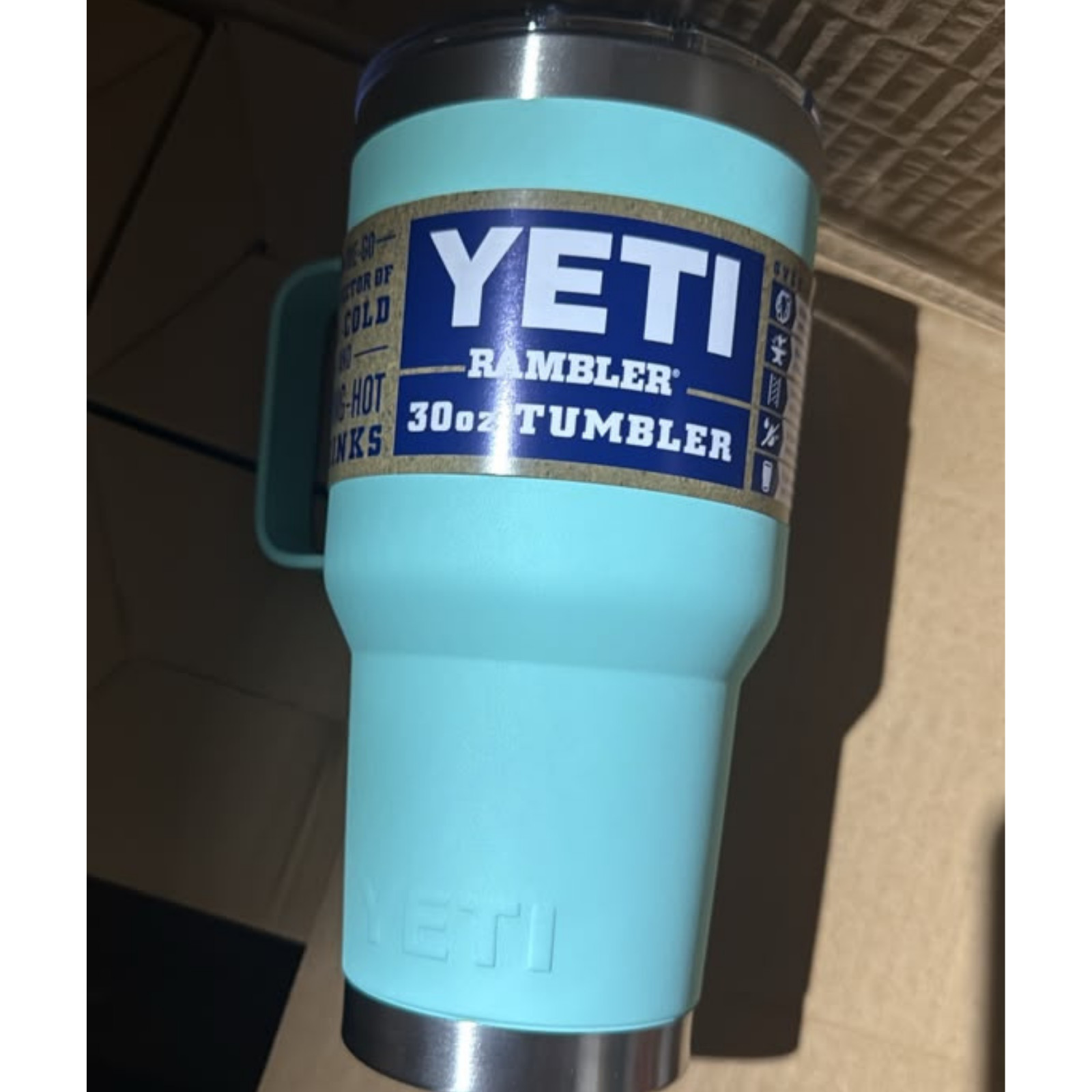 NEW Yeti Rambler 30 oz Tumbler Seafoam Green Stainless Steel with Lid NEW Yeti Rambler 30 oz Tumbler Seafoam Green Stainless Steel with Lid