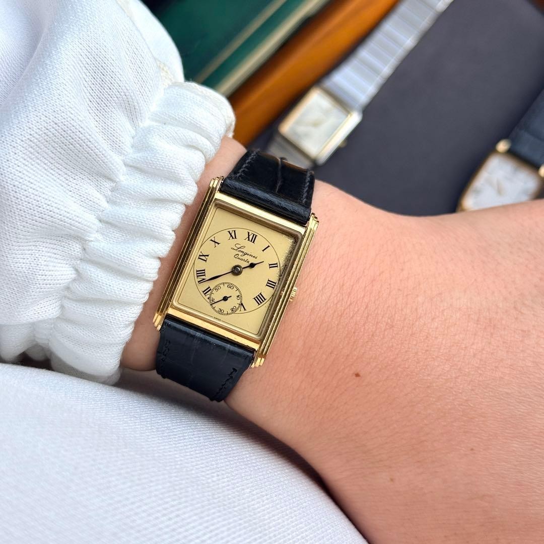 VINTAGE LONGINES TANK 150th Anniversary Small Seconds Watch 1982