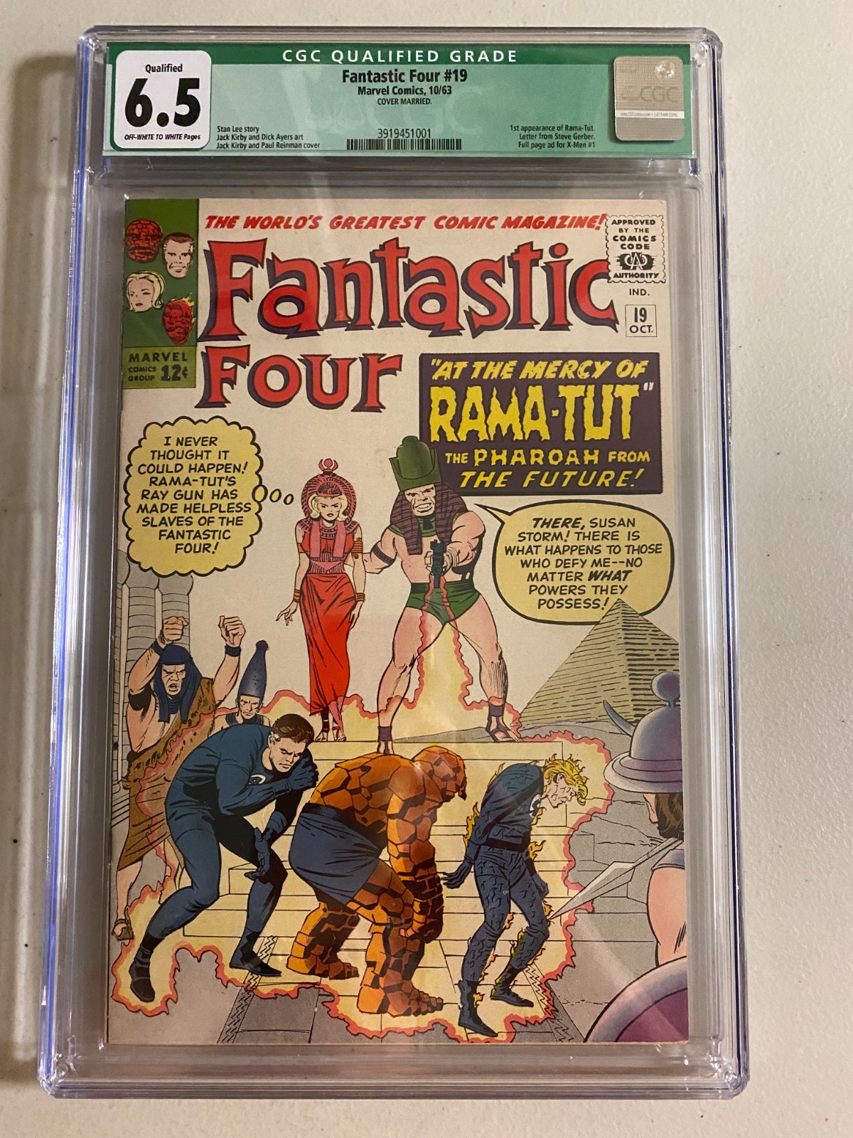 Fantastic Four #19 6.5 CGC (1963)