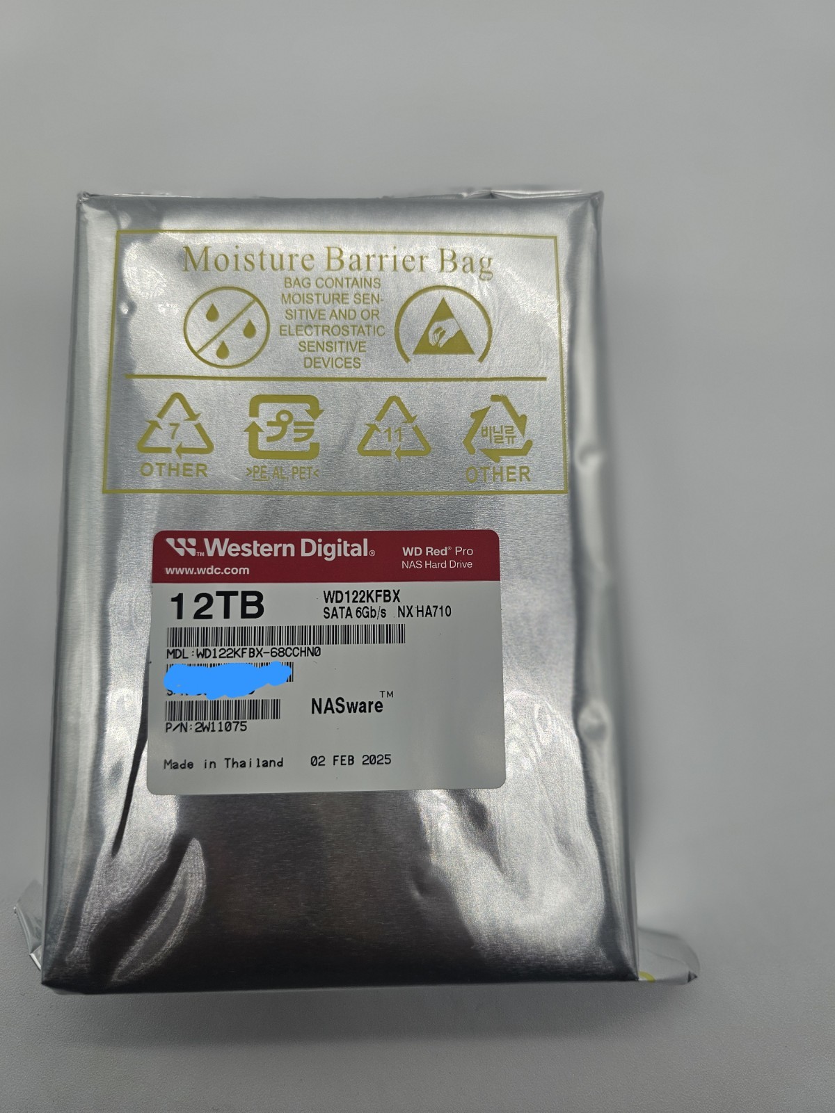 Western Digital WD 12TB Red Pro NAS SATA HDD Internal Hard Drive WD122KFBX