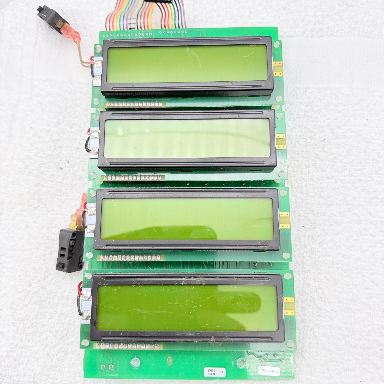 Unitec Wash Select II Display I/O Board BD2003 Rev H w/ LCDs - SA1810