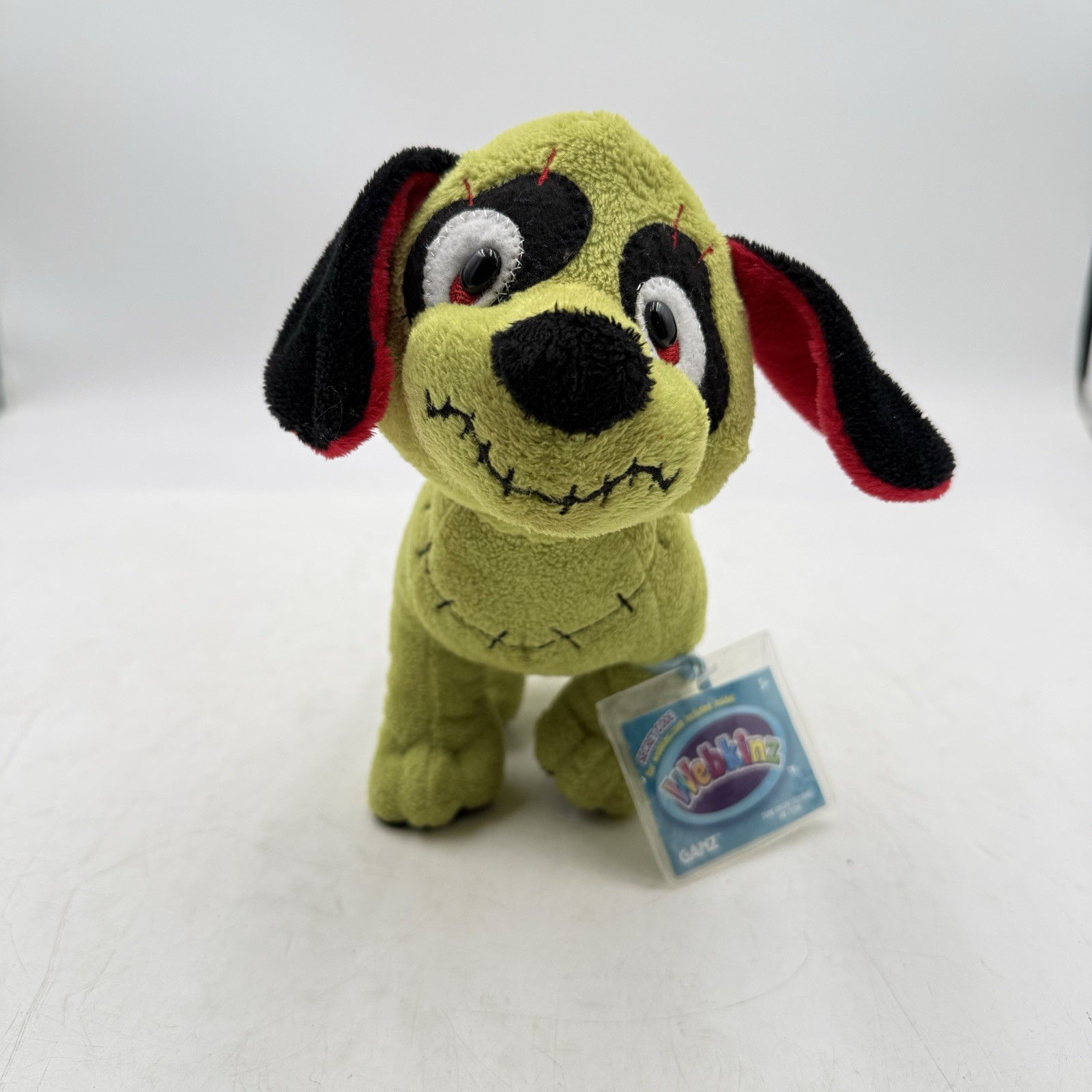 RARE Vintage 2014 WEBKINZ Ganz ZOMBIE PUP Plush Toy w/ Tag #HM773 Halloween Dog