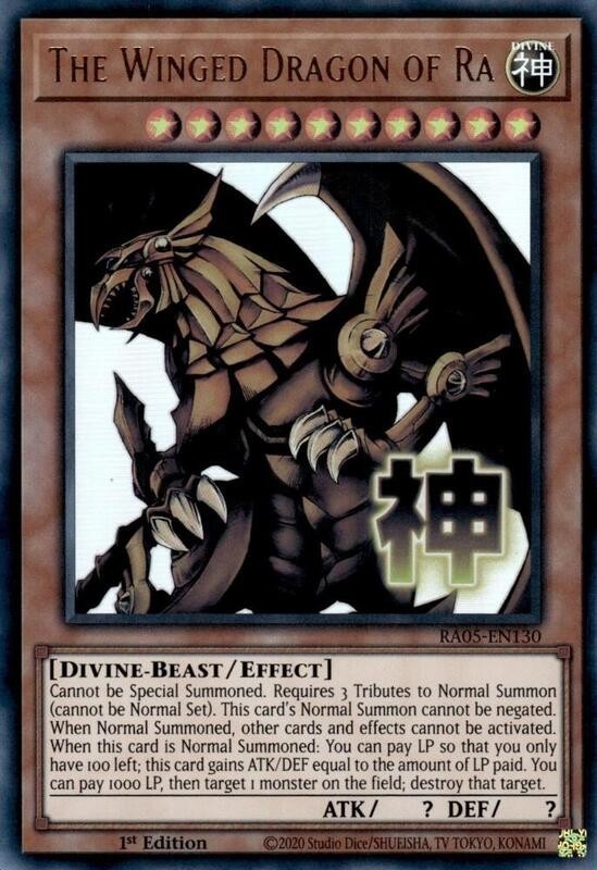 The Winged Dragon of Ra - RA05-EN130 - Ultra Rare - 1st Edition - NM