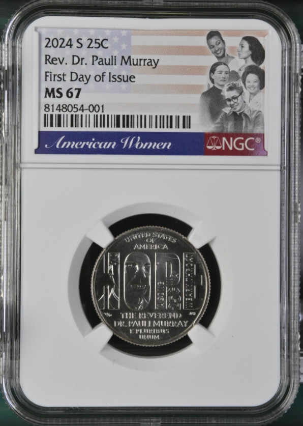 2024 S 25¢ Rev. Dr. Pauli Murray NGC MS 67 First Day of Issue