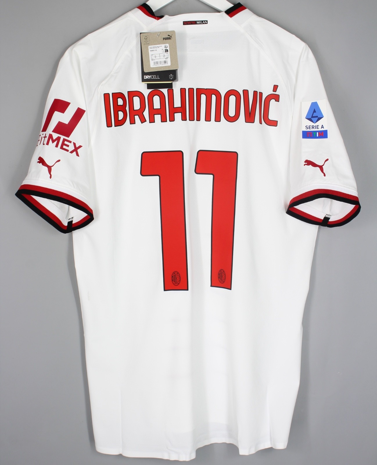 BNWT AC MILAN ITALY 2022 2023 AWAY AUTHENTIC JERSEY SHIRT #11 IBRAHIMOVIC XL BNWT AC MILAN ITALY 2022 2023 AWAY AUTHENTIC JERSEY SHIRT #11 IBRAHIMOVIC XL