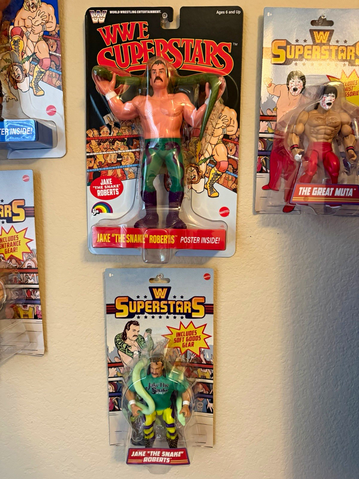LJN and Remco Style WWE Superstars Jake the Snakes. Both MOC Black car LJN LJN and Remco Style WWE Superstars Jake the Snakes. Both MOC Black car LJN