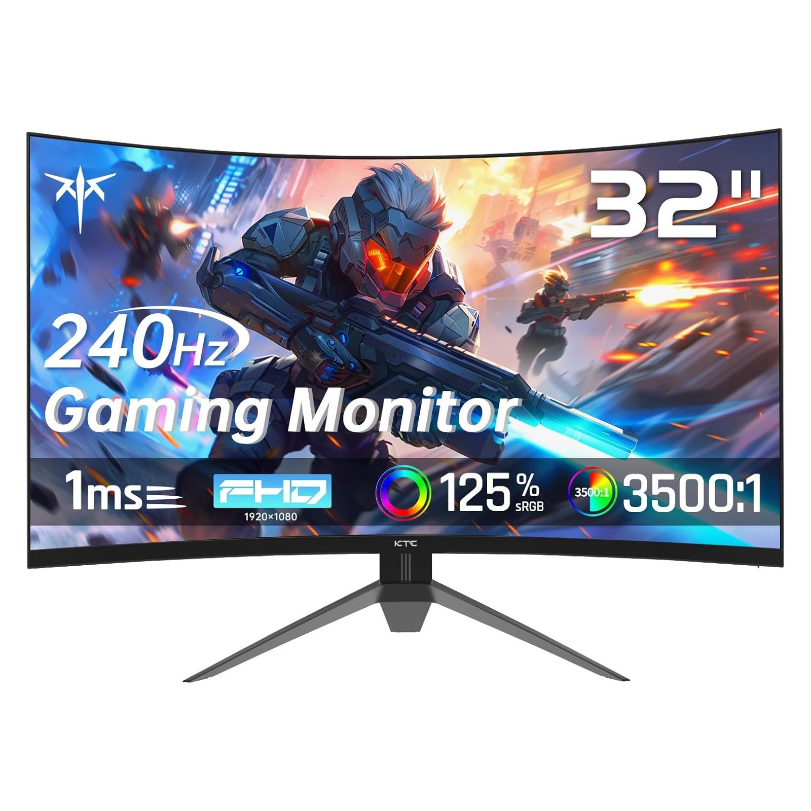 KTC H32S17F 32\'\' 240Hz Curved Gaming Monitor FHD 1080P 1500R HDR Gaming Monitor