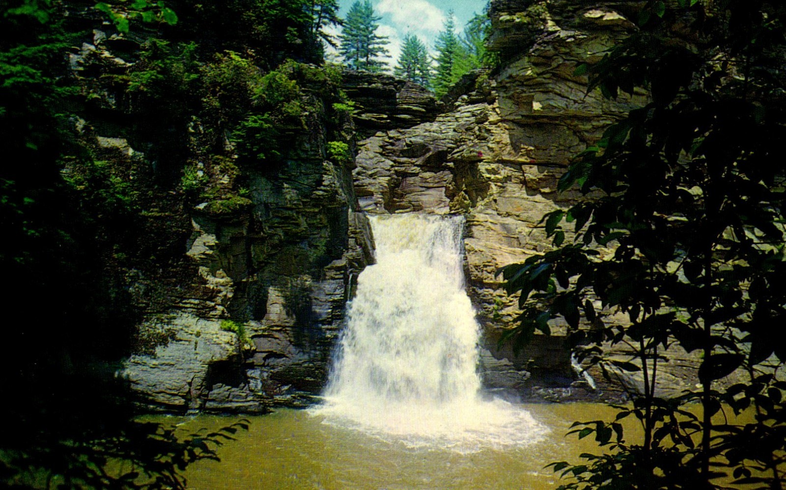 Linville Falls Western North Carolina Postcard Linville Falls Western North Carolina Postcard