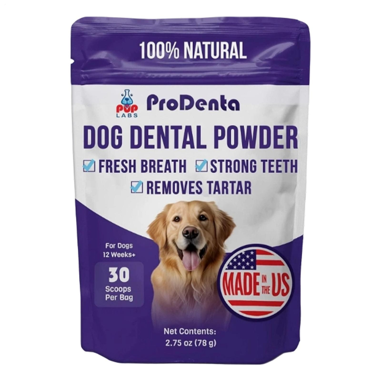 ProDenta Dog Dental Powder for Teeth 30 Scoops 2.75oz Exp 12/2027 - New/Sealed