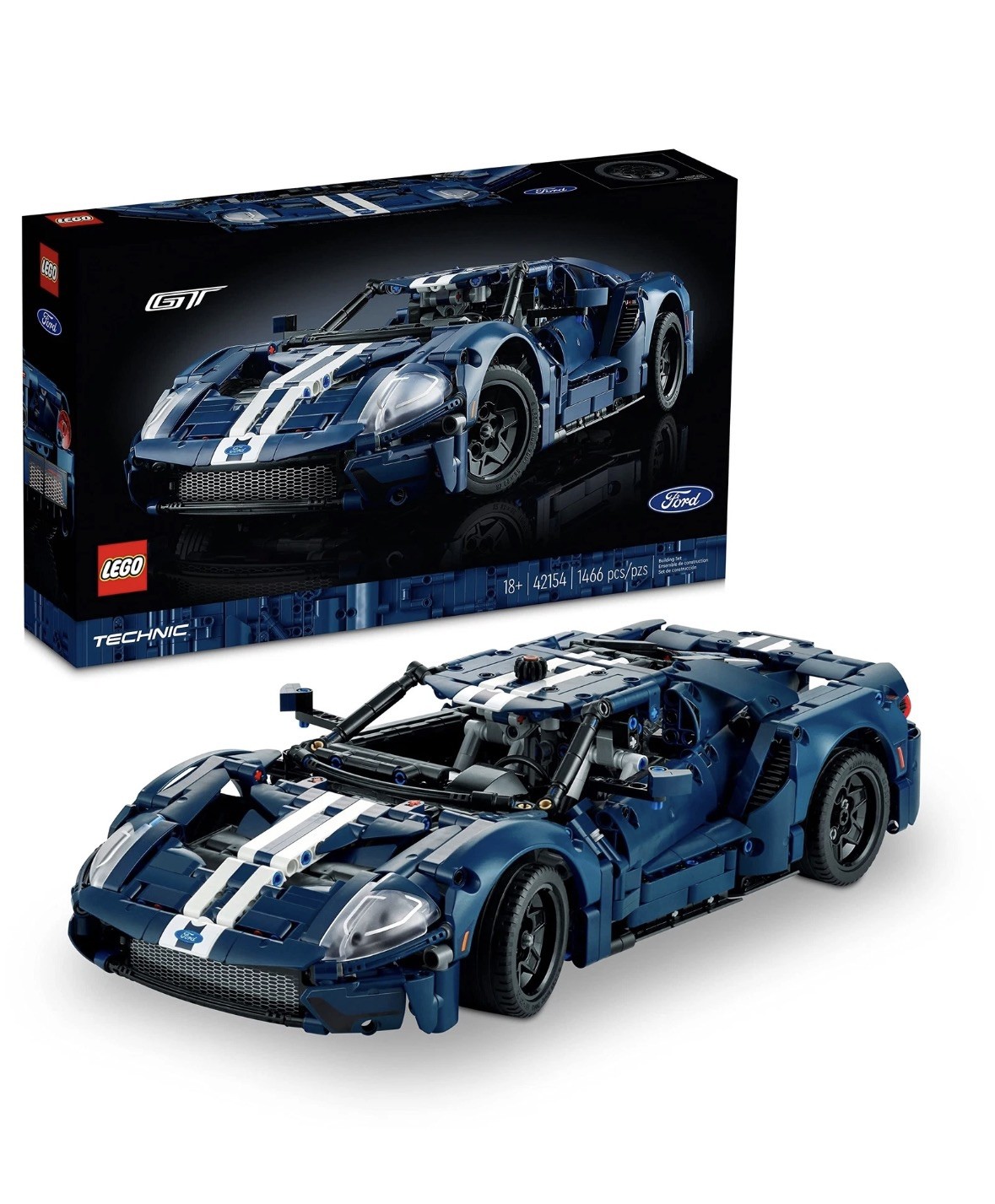 NEW Open Box RETIRED - LEGO Technic 2022 Ford GT 42154 Car Model Kit