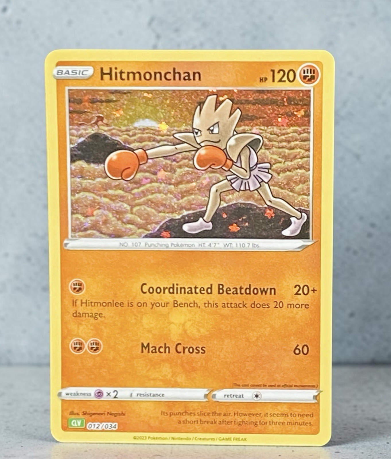 Pokemon Hitmonchan #012/034 CLV: Trading Card Game Classic (Read Description) 🔥