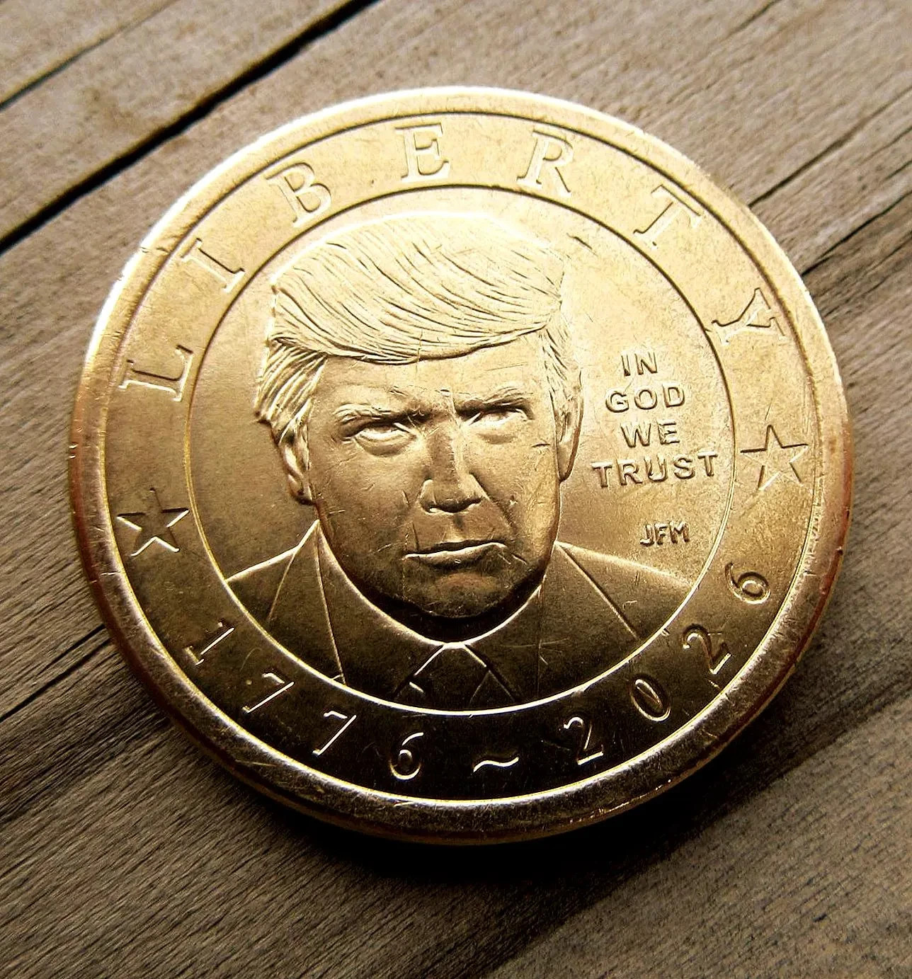 1776-2026-P  MAGA Donald J. Trump Uncirculated Mint $1 Coin 
