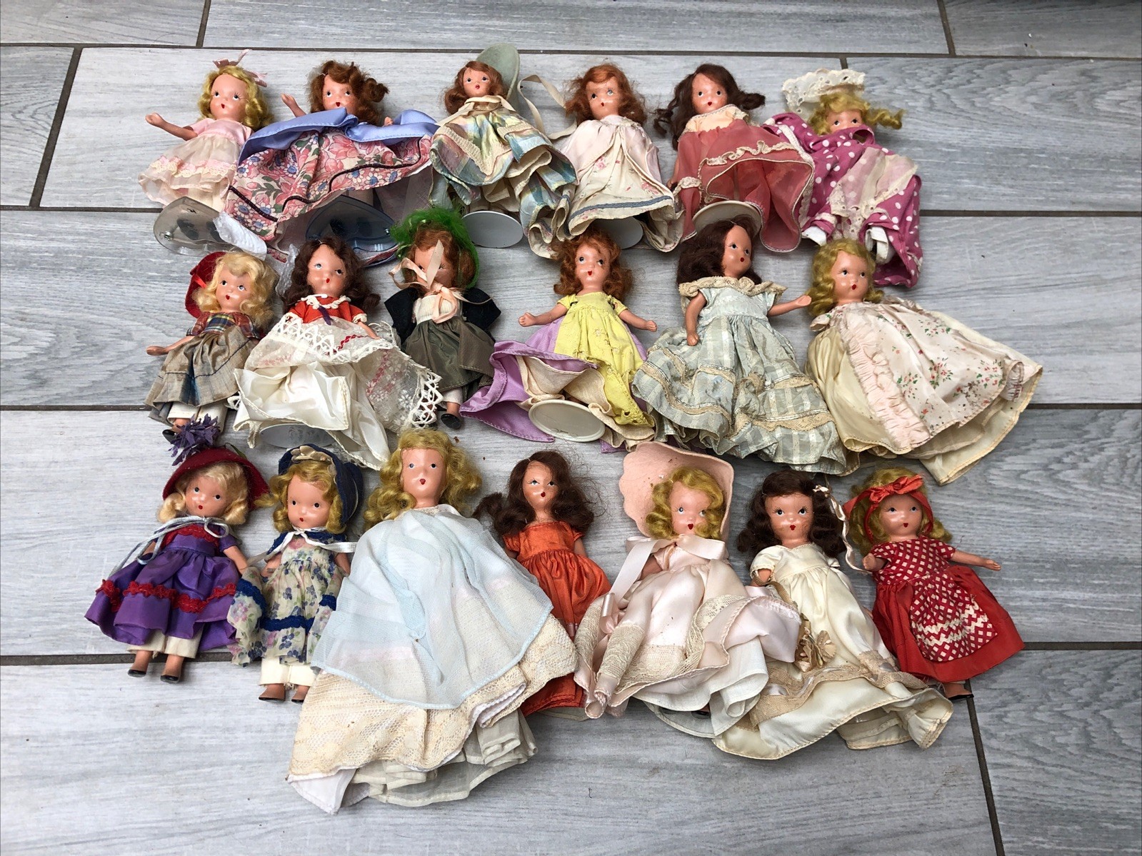 Vintage 1940s Nancy Ann Storybook Doll Lot - Bisque / Porcelain Vintage 1940s Nancy Ann Storybook Doll Lot - Bisque / Porcelain