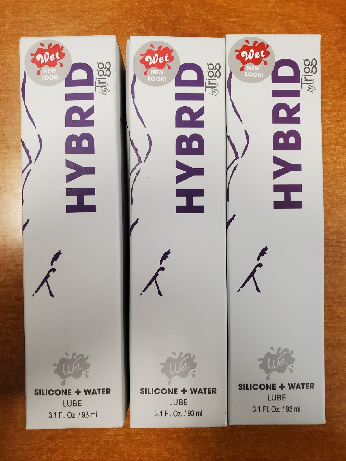 3Pk: Wet Luxury Silicone/Water Hybrid Lube by Trigg 3.1oz (Exp 9/30/26) 2049-F6A