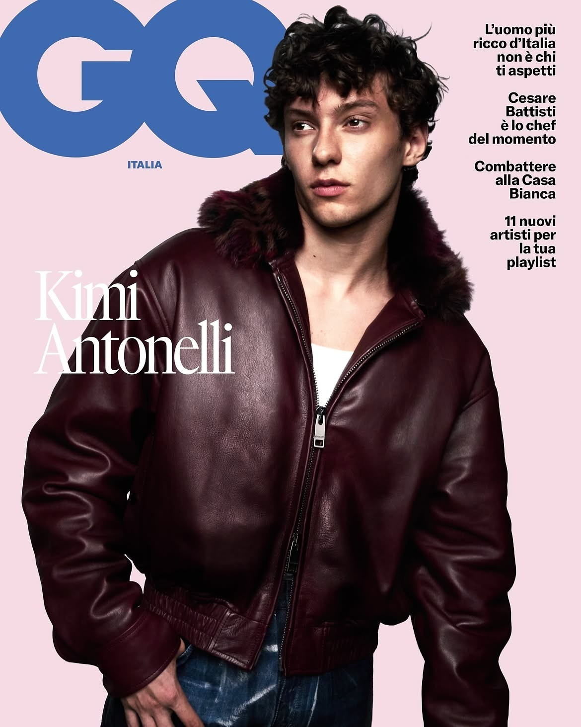 Kimi Antonelli GQ Italia Fashion Magazine Cover Poster